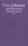 Ingrid Babendererde - Uwe Johnson - 9783518118177