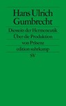 Diesseits der Hermeneutik - Hans Ullrich Gumbrecht - 9783518123645