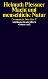 Gesammelte Schriften 5. Macht und menschliche Natur - Helmuth Plessner - 9783518292280