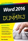 Word 2016 fur Dummies - Dan (Coeur d'Alene Gookin - 9783527711895