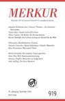 MERKUR 12/2025, Jg.79 - Christian Demand ; Ekkehard Knörer - 9783608977059