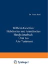 Hebraisches Und Aramaisches Handwoerterbuch UEber Das Alte Testament - Wilhelm Gesenius ; H Zimmern ; W Muller ; Max O Weber - 9783642493942