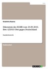 Erkenntnis des EGMR vom 23.09.2010, Bsw. 425/03 Obst gegen Deutschland - Krasimira Ruseva - 9783656600367