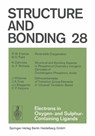 Electrons in Oxygen- and Sulphur Containing Ligands - J. D. Dunitz ; P. Hemmerich ; R. H. Holm ; J. A. Ibers - 9783662154984