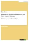 Messung der Effektivität des Einsatzes von Third Country Nationals - Elisa Simon - 9783668494596