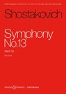 Shostakovich: Symphony No. 13 Op. 113: Babi Yar for Orchestra Study Score -  - 9783689030087