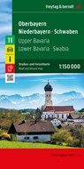 Oberbayern - Niederbayern - Schwaben, Straßen- und Freizeitkarte 1:150.000, freytag & berndt -  - 9783707920956