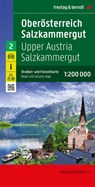 Upper Austria - Salzkammergut, road and leisure map 1:200,000, freytag & berndt -  - 9783707921595
