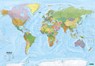 World map, political - physical, english, Poster with ledges -  - 9783707924497