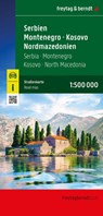 Serbia - Montenegro - North Macedonia Road Map -  - 9783707924657