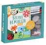 Kreativ-Set: Steine bemalen Kids mit Wackelaugen, Pompons, Anleitungsbuch & Material - Ludmila Blum - 9783735891914