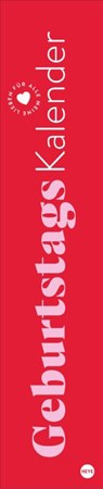 Geburtstagskalender neutral Langplaner mini -  - 9783756408948