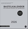 Premium-Bastelkalender silbergrau groß 2026 -  - 9783756409747