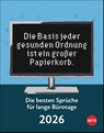 Die besten Sprüche für lange Bürotage Tagesabreißkalender 2026 -  - 9783756411092