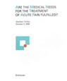 Are the medical needs for the treatment of acute pain fulfilled? - PARNHAM,  Michael J - 9783764356798