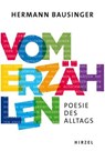 Vom Erzählen - Hermann Bausinger - 9783777631080