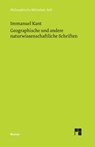 Geographische und andere naturwissenschaftliche Schriften - Immanuel (University of California Kant - 9783787303847
