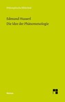 Die Idee der Phänomenologie - Edmund Husserl - 9783787306855
