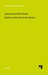 Reden an die deutsche Nation - Johann Gottlieb Fichte - 9783787318568