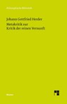 Metakritik zur Kritik der reinen Vernunft - Johann Gottfried Herder - 9783787342358
