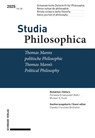 Thomas Manns politische Philosophie / Thomas Mann's Political Philosophy - Schweizerische Philosophische Gesellschaft ; Michael Festl ; Parwana Emamzadah Roth - 9783796553073