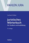 Juristisches Wörterbuch - Gerhard Köbler - 9783800673681