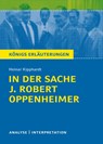 In der Sache J. Robert Oppenheimer von Heinar Kipphardt - Heinar Kipphardt - 9783804420496
