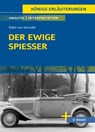 Der ewige Spießer von Ödön von Horváth - Textanalyse und Interpretation - Ödön Von Horváth - 9783804420991