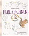 Tiere zeichnen in 10 Minuten. 50 Tiere schnell und naturgetreu gezeichnet - Jonathan Newey - 9783809451570