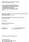 Eine de­zen­tral aus­ge­rich­tete Ein­wan­de­rungs­poli­tik in der Bun­des­re­pu­blik Deut­sch­land als Beitrag zur Stabilisierung schrum­pfen­der Re­gio­nen - Christopher Stark - 9783819097539