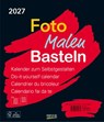 Foto-Malen-Basteln Bastelkalender schwarz groß 2027 -  - 9783819304385