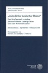 "mein lieber deutscher Horaz" - David E. Lee ; John C. Osborne - 9783825396404