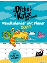 Dicke Katze and Friends - Wandkalender mit Planer 2024 -  - 9783830320623