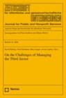 On the Challenges of Managing the Third Sector - HELMIG,  Bernd ; Hyndman, Noel ; Jergers, Marc - 9783832923310