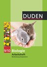 Duden Biologie 9/10 Arbeitsheft. Mecklenburg Vorpommern Realschule -  - 9783835540873