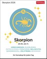 Skorpion Sternzeichenkalender 2026 - Tagesabreißkalender - Ihr Horoskop für jeden Tag -  - 9783840035975