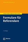 Formulare für Referendare - Sönke Gerhold ; Bernd Hoefer ; Hege Ingwersen-Stück ; Sönke Ernst Schulz - 9783848757930