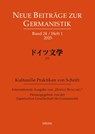 Neue Beiträge zur Germanistik, Band 24 / Heft 1 / 2025 - Japanische Gesellschaft für Germanistik - 9783862057610