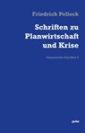 Schriften zu Planwirtschaft und Krise - Friedrich Pollock ; Johannes Gleixner - 9783862591336