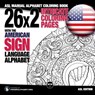 26x2 Intricate Coloring Pages with the American Sign Language Alphabet -  - 9783864690402