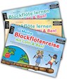 Blockflöte lernen mit Lotti & Ben - Band 1 und 2 + Meine Blockflötenreise im Set! - Susanne Hossain - 9783866422360