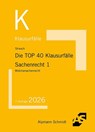 Die TOP 40 Klausurfälle Sachenrecht 1 - Oliver Strauch - 9783867529778
