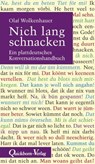 Nich lang schnacken - Olaf Wolkenhauer - 9783876513775