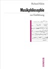 Musikphilosophie zur Einführung - Richard Klein - 9783885060871