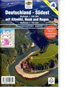 Wassersport-Wanderkarte 04. Deutschland-Südost mit Altmühl, Naab und Regen für Kanu- und Rudersport -  - 9783929540352