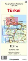 Edirne - Sultan´s Trail - Topographische Reisekarte 1:250.000 Türkei (Blatt 12) -  - 9783931099657