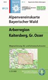 Alpenvereinskarte Bayerischer Wald, Arberregion, Kaitersberg, Osser 1:25 000 -  - 9783937530949