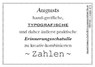 Augusts Erinnerungsschatulle 12 Zahlen -  - 9783944334479