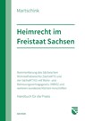 Heimrecht im Freistaat Sachsen - Daniel Martschink - 9783949409493
