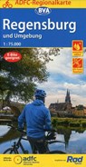 ADFC-Regionalkarte Regensburg und Umgebung, 1:75.000, mit Tagestourenvorschlägen, reiß- und wetterfest, E-Bike-geeignet, GPS-Tracks Download -  - 9783969900260